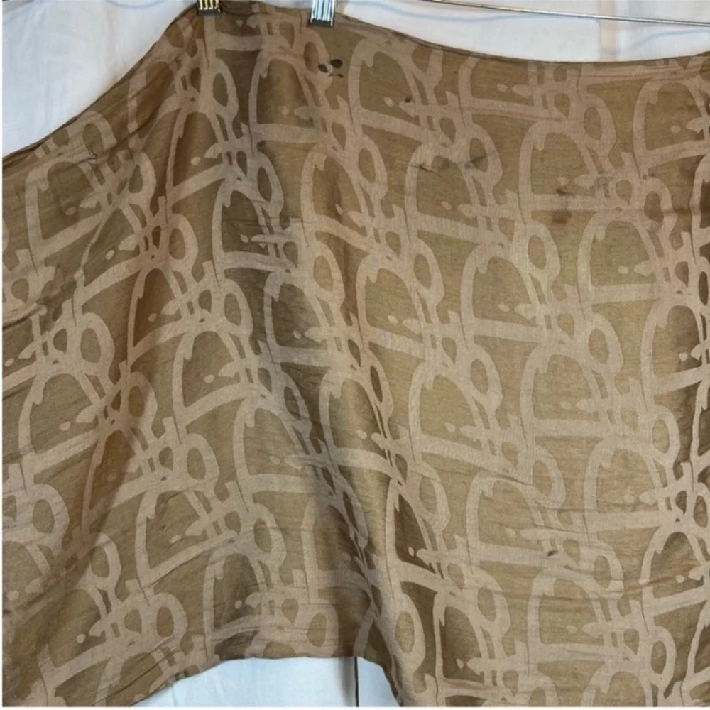 Dior abstract monogram logo silk scarf chic classic timeless